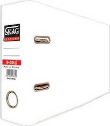 Skag Κλασέρ 8/20 für Papier A4 mit 2 s Ringen Weiß Systems