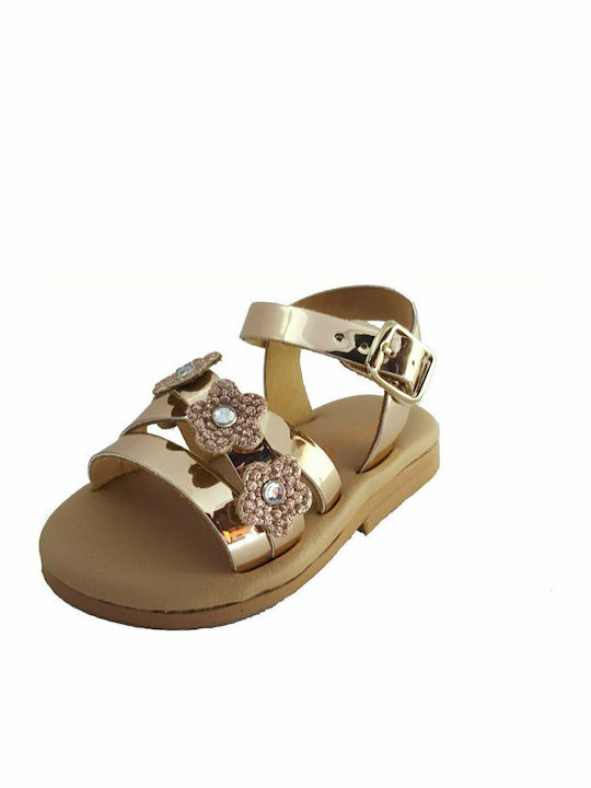 Scarpy Kinder Sandalen Gold