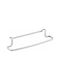 Metaltex Single Wall-Mounted Bathroom Rail ​30x8cm Silver