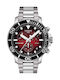 Tissot Seastar 1000 Men's Watch 45.5mm Chronograph Battery with Silver Metal Bracelet