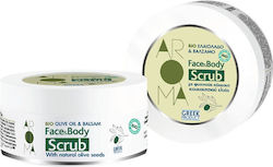 Aroma Scrub pentru Față & Corp Ulei de măsline și balsam organic 200ml