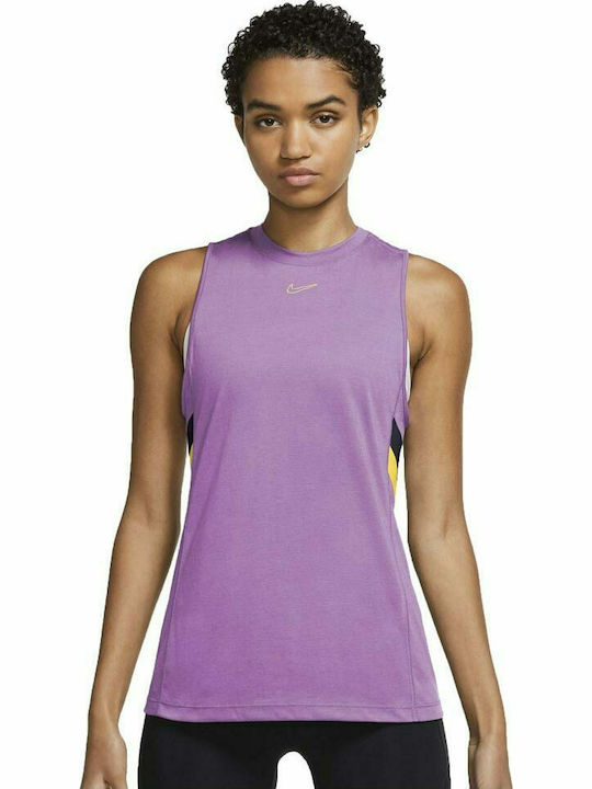 Nike Αμάνικο Γυναικείο Top Λιλά