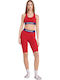 Women's Bike Training Legging High Waisted Red
