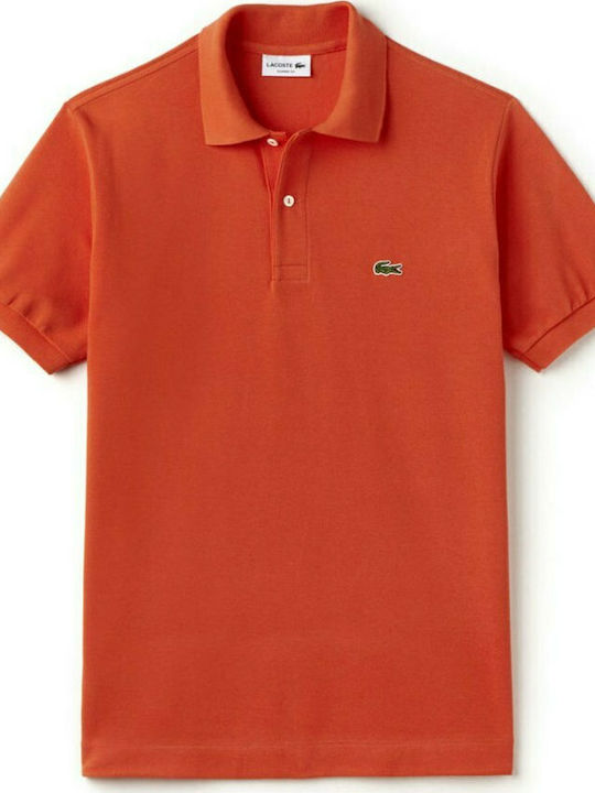 Lacoste Polo Μπλούζα Κοντομάνικη Πορτοκαλί