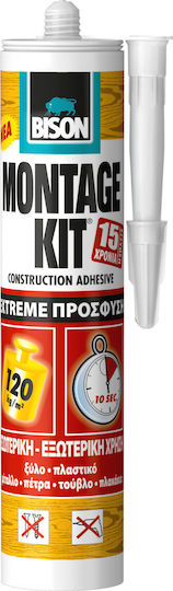 Bison Montagekit Ακρυλική Σιλικόνη Ξύλου Διάφανη 370gr