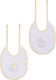 Figlio Bino Bib Fabric with Lace Band Yellow