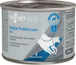 Trovet Unique Protein UPL Wet Food for Adult Cats Hypoallergenic In Can with Lamb 1pc 200gr