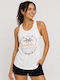 Women's Summer Cotton Sleeveless White Top