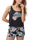 Women's Athletic Blouse Sleeveless Black