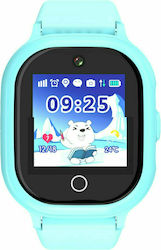 DAS.4 Παιδικό Smartwatch με GPS και Καουτσούκ/Πλαστικό Λουράκι Γαλάζιο