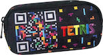 Diakakis Tetris Pencil Case with 2 Compartments Black