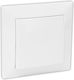 Adeleq Recessed Electrical Lighting Wall Switch with Frame Basic White 15-0000