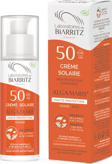 Laboratories de Biarritz Alga Maris Αντηλιακή Κρέμα Προσώπου SPF50 50ml