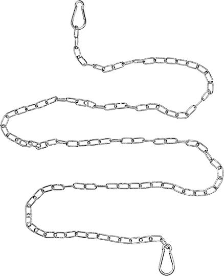 Adeleq Mounting Suspension for Lighting Fixtures Metal Hanging Chain 1.5m Silver 3-009