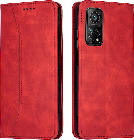 Bodycell PU Leather Book Synthetic Leather Red (Xiaomi Mi 10T / Mi 10T Pro)