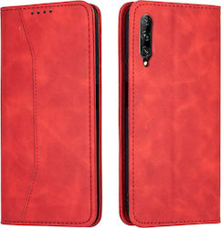 Bodycell PU Leather Synthetic Leather Book Red (Huawei P Smart ProHuawei P Smart Pro)