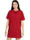 X Mr Doodle Summer Mini Athletic Dress T-Shirt Short Sleeve Red