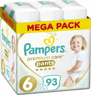 Pampers Diaper Pants Premium Care Pants Premium Care No. 6 for 15+ kgkg 93pcs