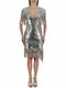 RELISH V-NECK DRESS CHIRRIPO FROST SILVER