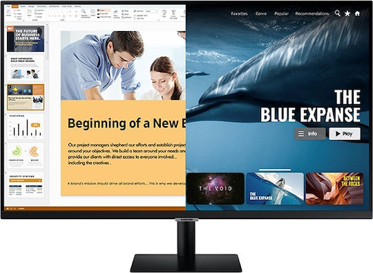 Samsung S27AM504NR VA Smart Monitor 27" FHD 1920x1080 με Χρόνο Απόκρισης 8ms GTG