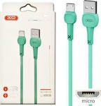 XO NB132 Regulär USB 2.0 auf Micro-USB-Kabel Grün 1m (16.005.0045) 1Stück