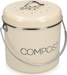 Compost Bin 3L Metalic Composter închis 3lt