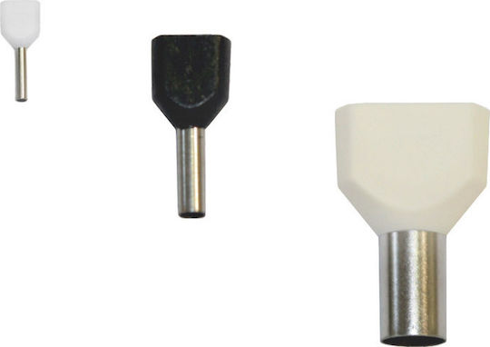 Adeleq Insulated Wire Ferrule Terminal 2x2.50mm² Gray 12-556252