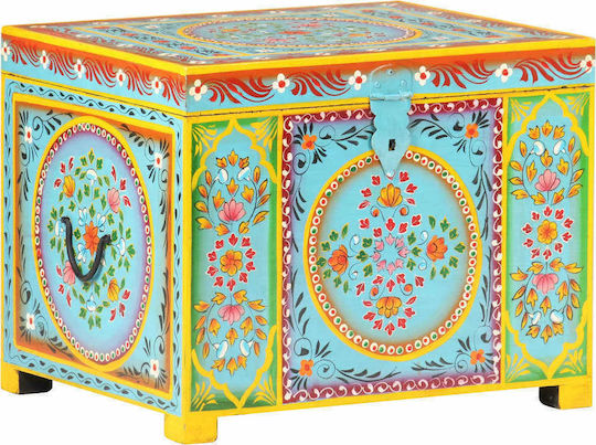 vidaXL Cufăr Din Lemn 50x40x40cm Multicolor