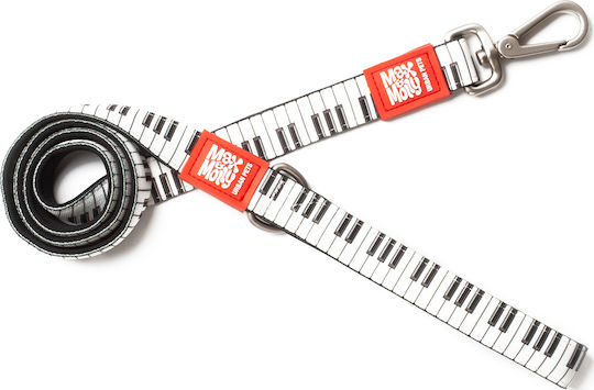 Max & Molly Hundeleine/Führleine Riemen Piano Groß 2,5x120cm in Weiß Farbe