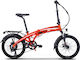 RKS TNT5 20" Orange Foldable Electric City Bike