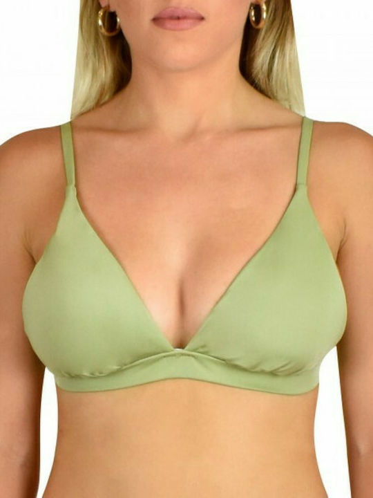 Blu4u Triangle Bikini Top Khaki