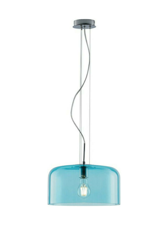 Fan Europe Gibus-S40 Hängelampe Blau Glocke mit Fassung E27 40cm.