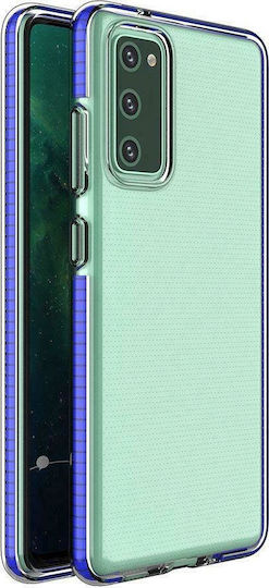 Hurtel Spring Back Cover Silicon 1mm Albastru (Galaxy S21 Ultra 5G)