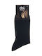 Dal 400 Men's Solid Color Socks Black