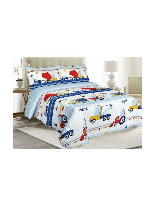 Linea Home Set Kids Quilt Single with Pillowcase Multicolour 160x220cm