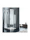 Starlet Corner Entry CS70S-100 Cabin for Shower with Sliding Door 70x70x180cm Stripes