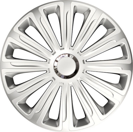 Versaco Σετ Τάσια Αυτοκινήτου Trend Rc 4τμχ 14" Ασημί
