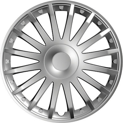 Versaco Car Hubcap Set Crystal 14" 4pcs Silver