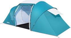 Bestway Pavillo Family Ground 4 Σκηνή Camping Τούνελ Μπλε με Διπλό Πανί 3 Εποχών για 4 Άτομα 460x230x185εκ.