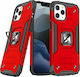 Wozinsky Ring Armor Back Cover Plastic Roșu (iP...