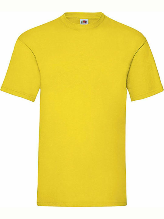 Fruit of the Loom Valueweight Τ Werbe-T-Shirt in Gelb Farbe