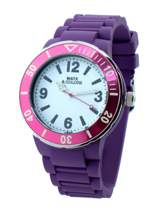 WATX & CO Ceas Barbati 44mm cu Curea Cauciuc Vi...
