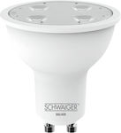 Schwaiger Bec inteligent LED 4.8W pentru Soclu GU10 alb cald 350lm Reglabil în intensitate