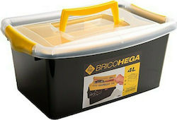 Hega Hogar Hand Toolbox Plastic with Tray Organiser W13xD19.3xH29cm