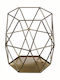 JK Home Decoration Candle Holder Metal Gold 18x16x18cm 1pcs