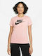 Nike Essential Γυναικείο Αθλητικό T-shirt Ροζ