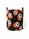 Lyc Sac Детска кошница за играчки Fireball Черен 50x45x50см 1бр