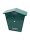 Artekko Außenbereich Briefkasten Metallisch in Grün Farbe 30x10x36cm