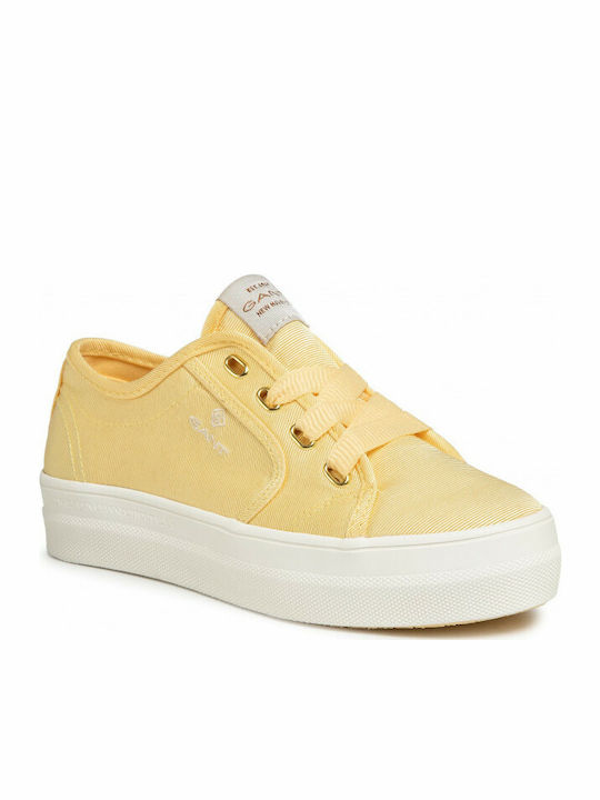 Gant Leisha Плоски форми Маратонки Жълт