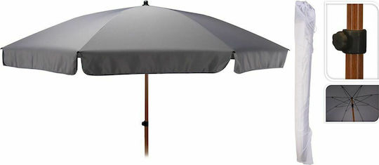 JK Home Decoration Beach Umbrella Diameter 2m with UV Protection Grey